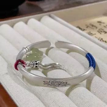 Zuyin 999,9 Клятва клятвы и горный альянс Лотосовый тканый браслет «сделай сам» с кисточкой-бабочкой женский браслет в национальном стиле подарок на день Святого Валентина Adjustable size