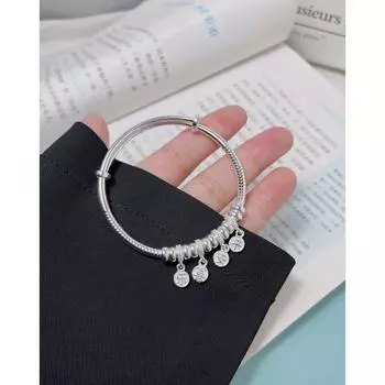 Zuyin 999 Ping An Joyful Thread браслет из бисера Push Pull для подруги, ювелирные изделия, подарок на день рождения, студенту, другу Adjustable size