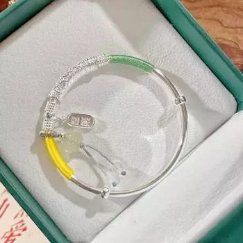 Zuyin S9999 Новое плетение Xiangyun · Ping An Joyful браслет Легкий роскошный браслет высокого качества Персонализированный браслет для друга Adjustable size