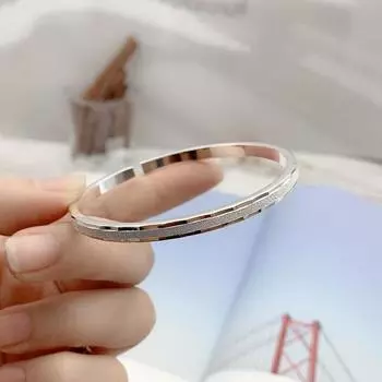 Zuyin S999 Браслет из чистого серебра с женским необычным дизайном, серебряный браслет, матовое отверстие, регулируемое Adjustable size
