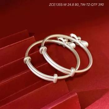 Zuyin S999 Escape Princess Bow Plain Face Bracelet Hanging Bell Simple and Pure Children and Girls Bracelet Adjustable size