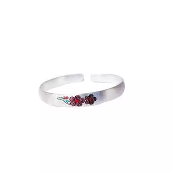 Zuyin S999 Эмаль, древний метод, Браслет с гордым снегом, холодным цветком сливы, низкотемпературный синий, не выцветает, представлен старейшинам Adjustable size