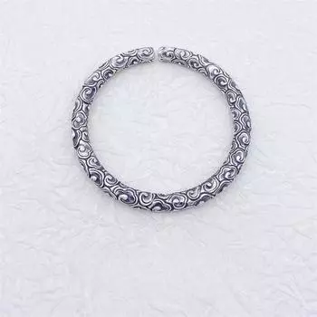 Zuyin S999 Ретро трехмерный благоприятный рельеф облаков для мужчин и женщин браслет для пар ручной работы Adjustable size