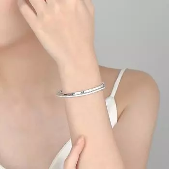 Zuyin S999ins Прохладный ветер Крест матовый открытый браслет Классический гладкий модный простой ремесленный Adjustable size