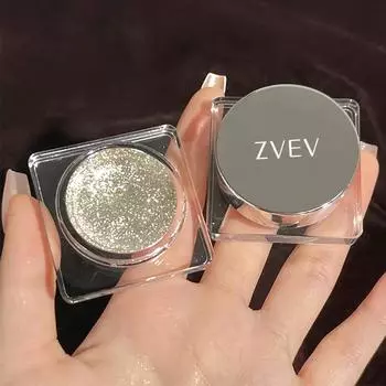 ZVEV Diamond Galaxy Monochrome Eyeshadow & Highlighter Liquid - Glitter Burst Brightening Silkworm Gleam для студентов закат/золотой