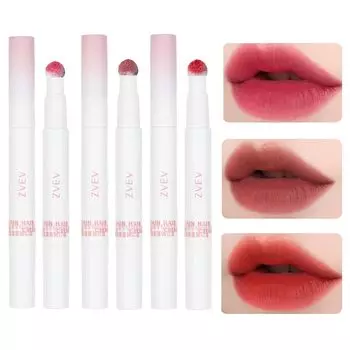 ZVEV Mousse Velvet Lip Powder Cream Увлажняющий румяна для губ Блеск для губ Cup Red Begonia Стойкий антипригарный (Ююба + + Вермилион)