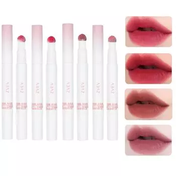ZVEV Mousse Velvet Lip Powder Cream Увлажняющий румяна для губ Блеск для губ Cup Red Plum Red Vermilion Стойкий антипригарный (Зизифус настоящий + + + Фиолетовый)