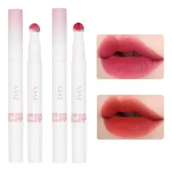 ZVEV Mousse Velvet Lip Powder Cream Увлажняющий румяна для губ Блеск для губ Cup Red Стойкий антипригарный (Жожоба + Бегония)