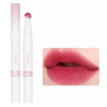 ZVEV Mousse Velvet Lip Powder Cream Увлажняющий румяна для губ Блеск для губ в чашке Стойкий антипригарный (мармелад красный)