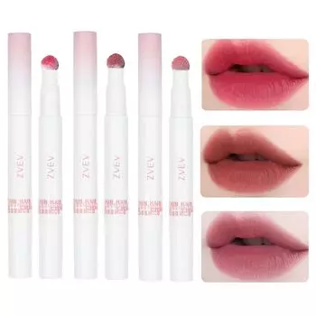 ZVEV Mousse Velvet Lip Powder Cream Увлажняющий румяна для губ Блеск для губ Cup Red Vermilion Стойкий антипригарный (Зизифус настоящий + + Фиолетовый)