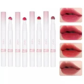 ZVEV Mousse Velvet Lip Powder Cream Увлажняющий румяна для губ Блеск для губ Cup Red Plum Red Begonia Стойкий антипригарный (Ююба + + + Вермилион)