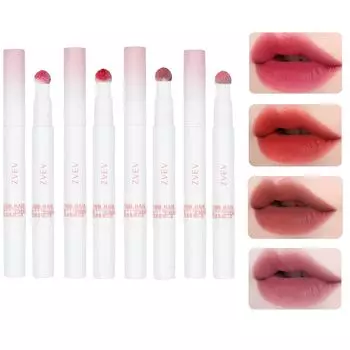 ZVEV Mousse Velvet Lip Powder Cream Увлажняющий румяна для губ Блеск для губ Cup Red Begonia Vermilion Стойкий антипригарный (Зизифус настоящий + + + Фиолетовый)