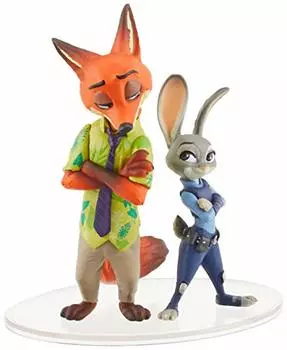 Зверополис Диснея: Фигурка Juddy Hopps & Nick Wilde Ultra Detail, многоцветная, один размер