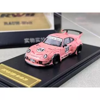 Звезда 1:64 Pink RWB 911 993 GT #23 Классическая спортивная модель литой металлической машины Новая коллекция