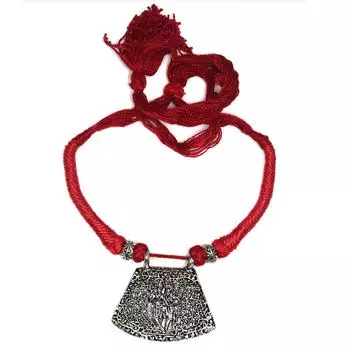 Звезда Бога Пик Макраме Твист Украшения на День Матери Ожерелье 20 дюймов