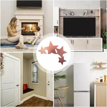 Звезда Дверная Рама Украшения Угловой Знак Входной Двери Декор Ручной Работы Металлическая Дверная Рама Украшения Для Окна Зеркало Под Телевизор серебряный