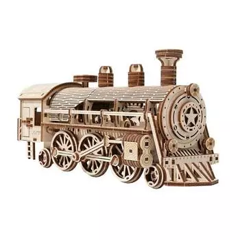 Звезда исследования жизни DIY паровоз механический 3D деревянная головоломка Корея 3d головоломка