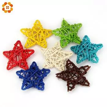 Звезда из ротанга Sepak Takraw домашняя свадьба Рождество DIY украшения шар из ротанга детские игрушки украшения красный