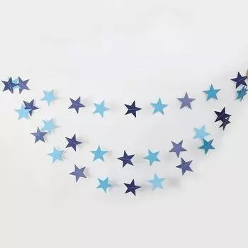 Звезда Круглый Праздничный Подвесной Красочный Круглый Кусок Латте День Рождения Праздничный Подвесной Флажок Украшения Детского Дня Рождения