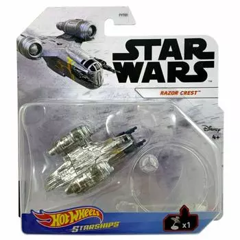 Звезда Мандалорец 2021 Mattel Hot Wheels Diecast Starships 1 Pack Razor THE MANDALORIAN MATTEL STARSHIPS RAZOR CREST Vehicle Drama Spinoff Razor
