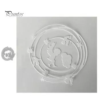 Звезда облако ангел металлический трафарет DIY Скрапбукинг бумажные карты альбом трафарет серебряный