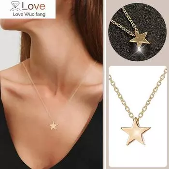 Звезда ожерелье кулон для женщин кулон женские ожерелья подарок на день рождения для мамы женщины жены длинные многослойные ожерелья золотой