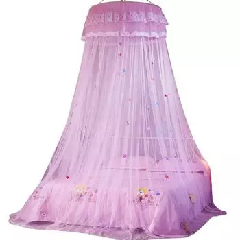 Звезда Сердце Письмо Малыш Детская Кровать Купол Навес Круглый Верх Висит Палатка С Москитной Сеткой фиолетовый