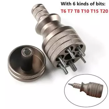 Звездчатая отвертка из алюминиевого сплава, бытовая магнитная мини-отвертка