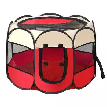 Звездчатый анис ограждение для домашних животных палатка для домашних животных ткань Оксфорд устойчивая к царапинам складная клетка для собак комната для родов для собак и кошек будка для собак гнездо для кошек S:73*73*43cm