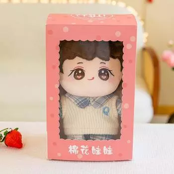 Звездная Хлопковая Кукла Одевание Голый Малыш Может Переодеваться Кукла для Мальчиков и Девочек Одевание Тряпичная Кукла 25 См Коробка 25cm (gift box)