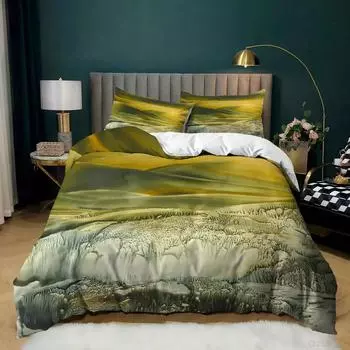 Звездная ночь Ван Гог, пододеяльник, размер королевы, картина маслом, известная современная классика, искусство небесной звезды, декоративный комплект постельного белья из 3 предметов EU Single 135x200cm