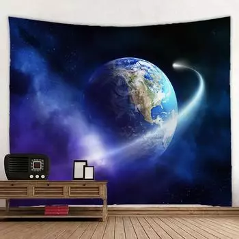 Звездное небо пейзаж гобелен 3D лес водопад пейзаж настенный домашний фон тканевый декор садовый плакат для снаружи 95x73cm