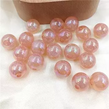 Звездное Облако Мода 16 мм Материалы Акрил 10 Шт. Подвески Желе Цвет DIY Ожерелье Браслет Круглые Бусины Аксессуары Для Изготовления Ювелирных Изделий жёлтый