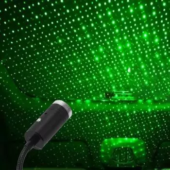Звездное окружающее освещение, питание от USB, голосовое управление, светодиод, красный, зеленый, проекция звезды, ночь