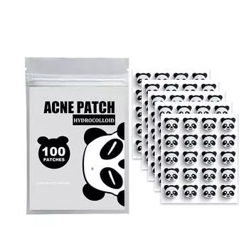 Звездное сердце Прозрачный невидимый пластырь от прыщей Мягкий не раздражающий Устраняет прыщи Закрытый рот Улучшает акне Мышцы гидроколлоидные чёрный