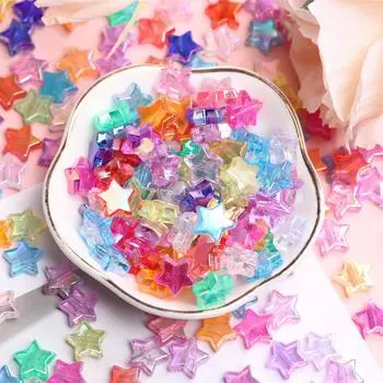 Звездные бусины, свободные бусины-разделители, изготовленные в форме пентаграммы, около 240 шт., AB цвет, аксессуары ручной работы, сделай сам, 11*4,5 мм для изготовления ювелирных изделий дома 240Pcs разноцветный