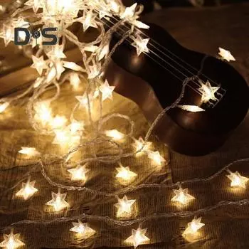 Звездные гирлянды USB/батарейные звездные гирлянды DIY светодиодные гирлянды для домашнего декора, вечеринки, свадьбы, праздника 10M