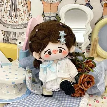 Звездные пуговицы 20 см Хлопковая кукольная одежда Кардиган Kawaii Хлопковая кукольная куртка Коллекция фанатов 10cm