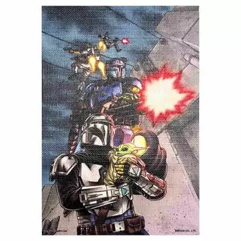 Звездные войны Мандалорская карта BIJ234 WARS/MANDALORIAN/Star (Манга)/Холст синий