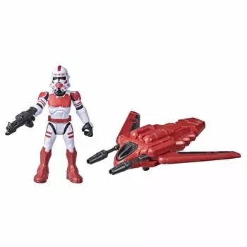 Звездные войны Миссия Флот Gear Class Shock Trooper Secure The City Фигурка и игрушки для детей от 4 лет и старше 2,5-дюймовый масштаб транспортного средства,
