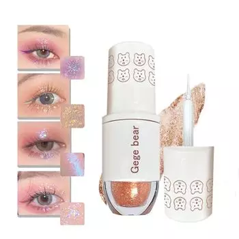 Звездные жидкие блестки Shimmer Single Eyeshadow Tear 6 цветов star sand жидкие тени для век стойкие водостойкие высокопигментированные тени для век цвета шампанского