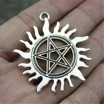 Звездный амулет, подвески, украшения, популярные товары для ювелирных изделий A23-1pcs-76x95mm