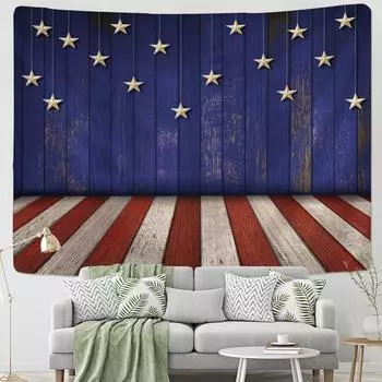 Звездный деревянный гобелен настенный в стиле бохо психоделическое таинственное искусство хиппи настенный декор фоновая ткань 95x70cm