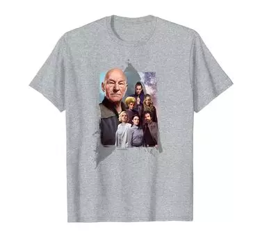 Футболка Star Picard Crew Delta Trek серый