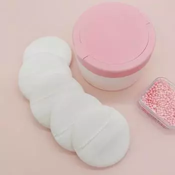 Звездный шар, губка для макияжа: Яйцо для макияжа двойного назначения с контейнером для хранения: для сухого и влажного нанесения