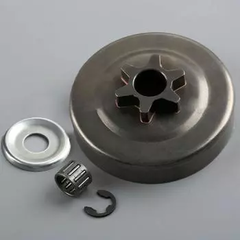 Звездочка барабана сцепления 3/8 6T E-Clip с шайбой для деталей бензопилы STIHL MS170 180