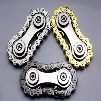 Звездочки, маховик, гироскопические цепи с кончиками пальцев, металлические игрушки, антистрессовый спиннер, антистрессовый спиннер, простой диммер, велосипед «сделай сам» gold