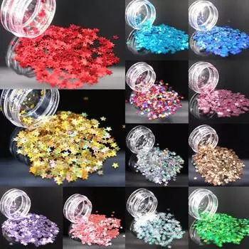 Звезды блестки блестящие хлопья DIY дизайн ногтей аксессуары дизайн ногтей блестки орнамент красный