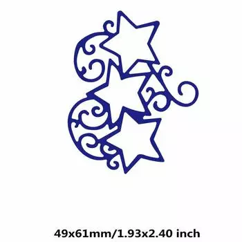 Звезды кружева лозы трафареты металлический трафарет DIY Скрапбукинг альбом бумажная карта тиснение ремесленный декор художественная высечка