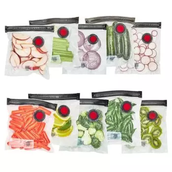 ZWILLING Fresh Save Set вакуумные пакеты для еды 10 галлонов многоразовые пакеты Sous Vide многоразовые пакеты для хранения еды для приготовления еды многоразовые пакеты для закусок чистый